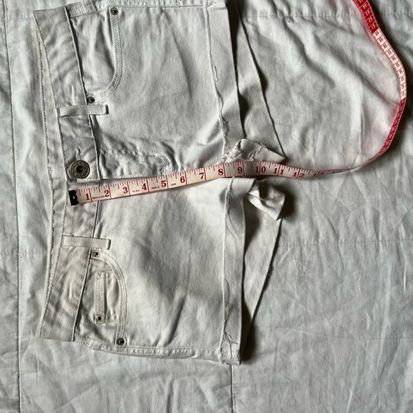White Jean Shorts - Picture 5 of 6